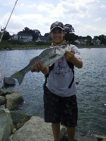 My First Striper!!!! Finally!!!!! Fishing Report