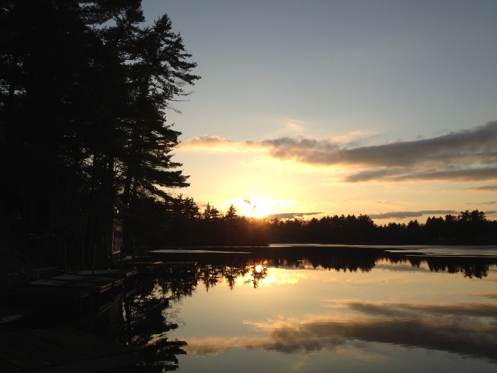 Sunset on Forge Pond