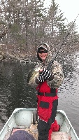 ice out first bass of the year Fishing Report