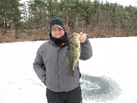 2/3/13 - An Ice Fishing Day You Dream About at the Honey Hole.