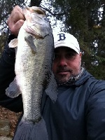 Post frontal snow bass. Fishing Report