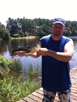 Hobomock Pond with the Fam Fishing Report