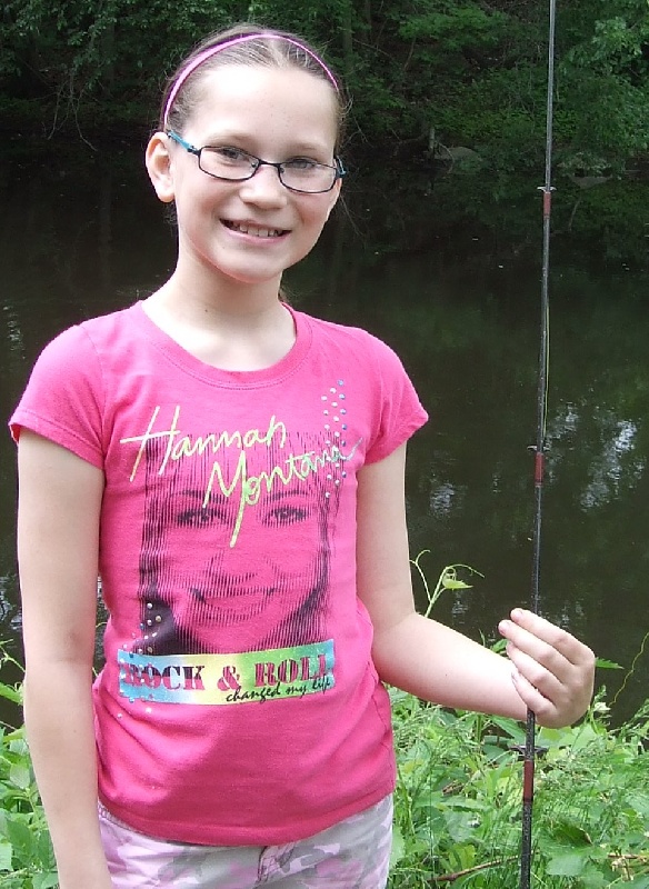 Girl fishing