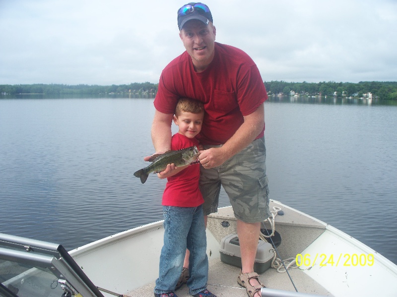 my sons first bass near Amesbury