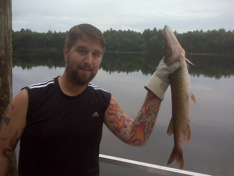 27 Inch, 4 lb. 4oz. Chain Pickerel