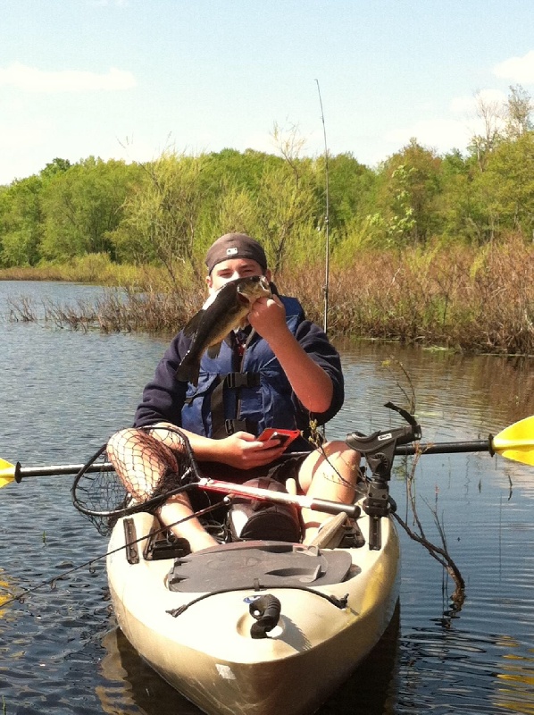 Small bass on rebel pop to start the day