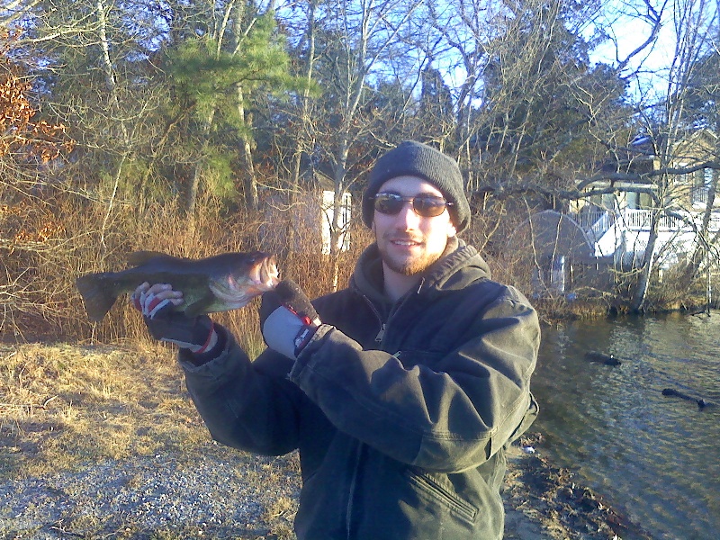 fishing in the cold