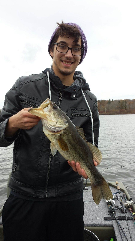 Fishing near West Bridgewater in Plymouth County, Massachusetts