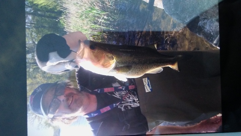 1st Largemouth Bass on popper minnow 