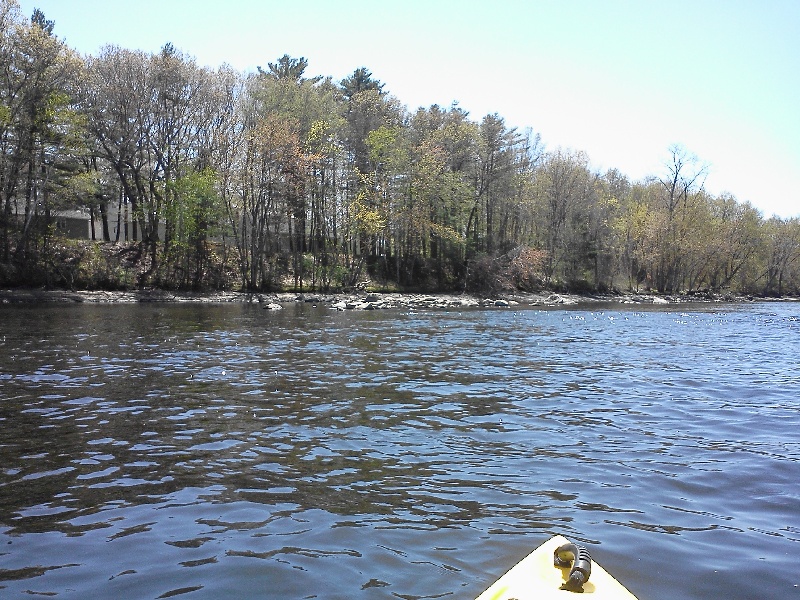 Merrimack River is LOW near Tyngsborough