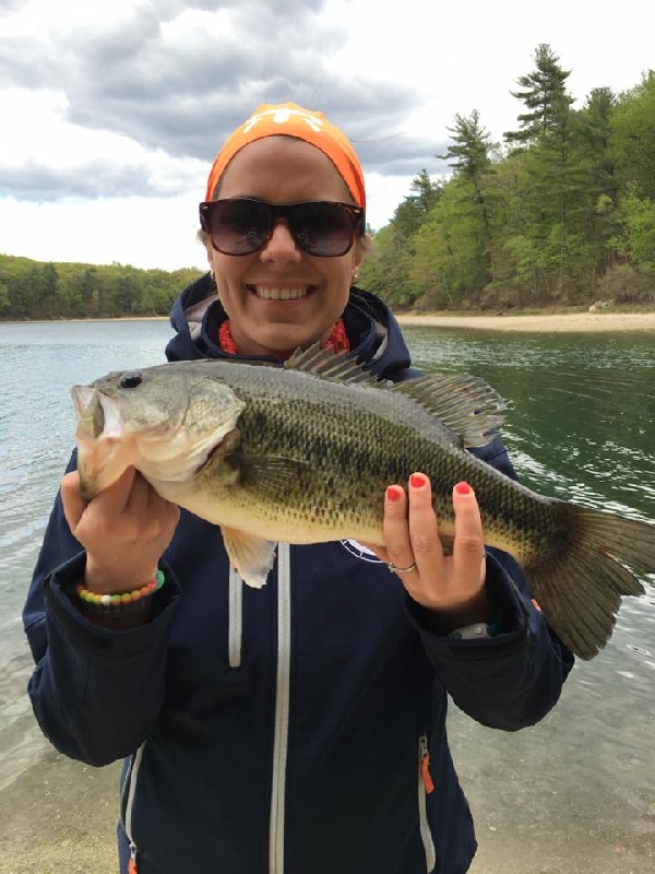 Fiancee's first fish of season