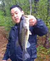 Pre-Irene, random small pond, not on map.  FINALLY! Fishing Report