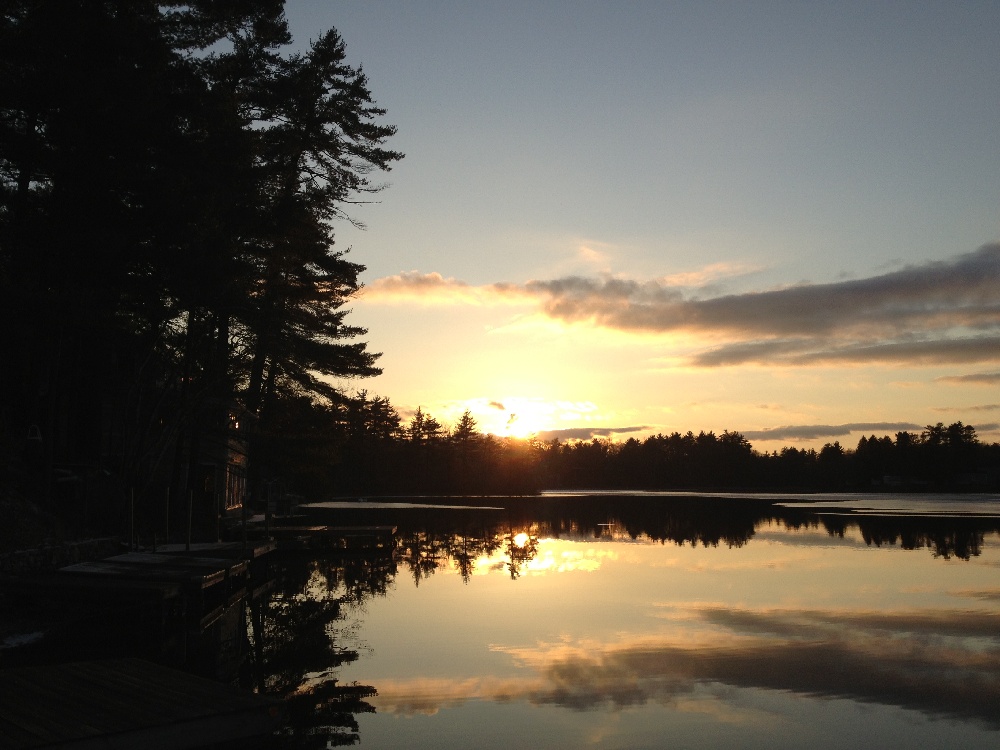 Sunset on Forge Pond near Westford