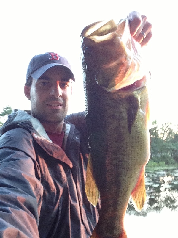 6lb. Largemouth Bass at Canton Reservoir on 8/12/2013