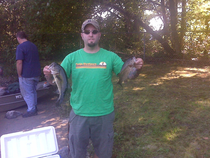 8/29/10 - Singletary Lake - Keeper Largemouth near Millbury