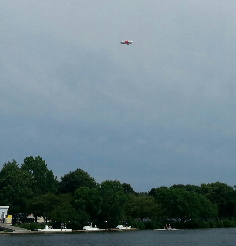 Red Sox Blimp in the distance!