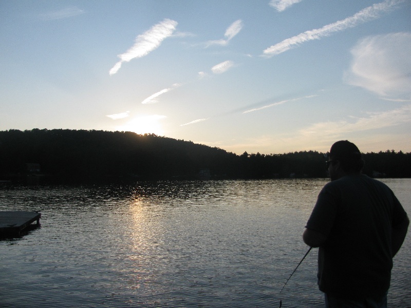 Sunset on the pond near Westminster