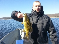 1st time at quabbin 4/21/13 Fishing Report