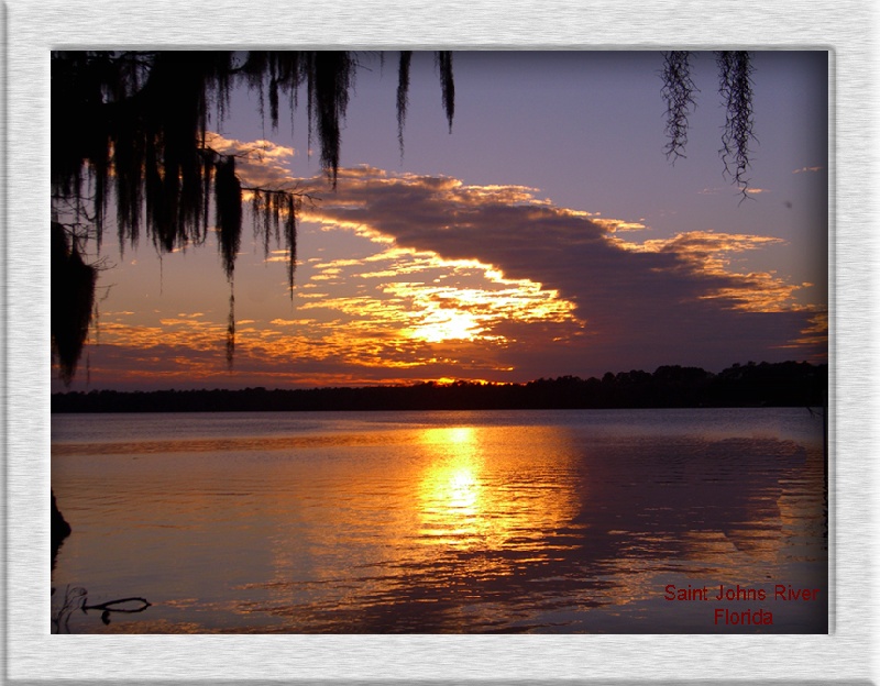 Sunset on the Saint Johns River,