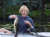 Mary's first day LMB fishing! Fishing Report
