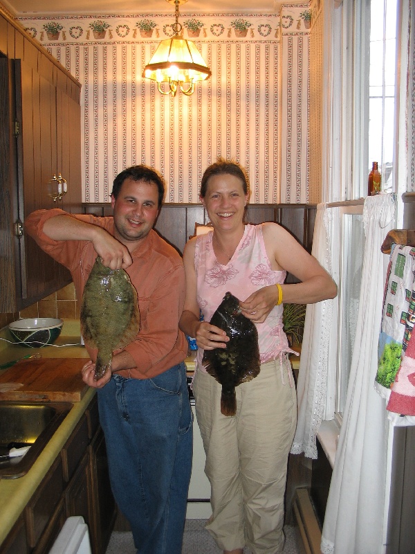 Flounder fishing near Little Misery Island