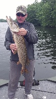 Fishing for smalies and I land a big pike Fishing Report