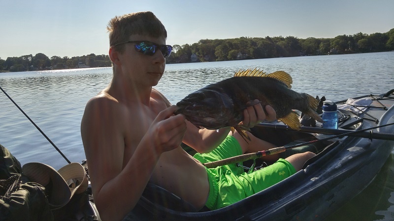 Mendon pond with my son, great day