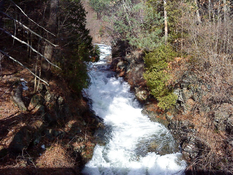 Rainbows at the dam near Clinton