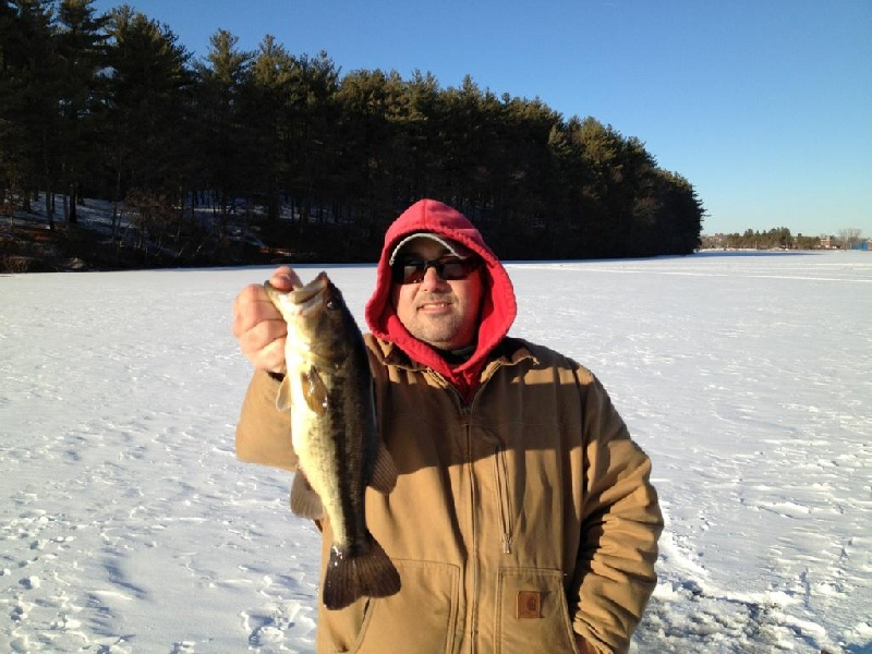 First ice fish of 2021 near Peabody