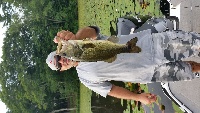 Jaden's first frog fish.  Fishing Report